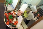 Trainee chef Peter Simms at the Prince's Hotel, Torquay.