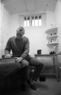 A high risk prisoner in his cell in Dartmoor prison.