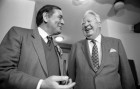 Robert Hicks MP meets former Prime Minister Edward Heath. 26/3/92. Ref 165/58.